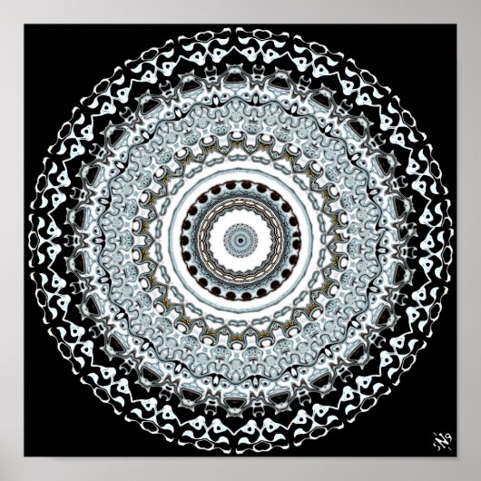 Poster Monstres Mandala 2 (Devant)