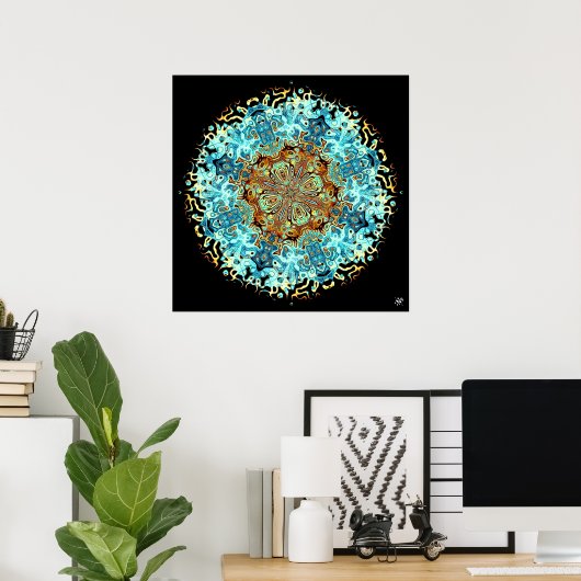 Poster Monstres Mandala 4 (Bureau à domicile)