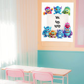 Poster Monstres mignonnes amusantes Classroom Décor Texte