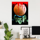 Poster Monstres universels (Bureau à domicile)