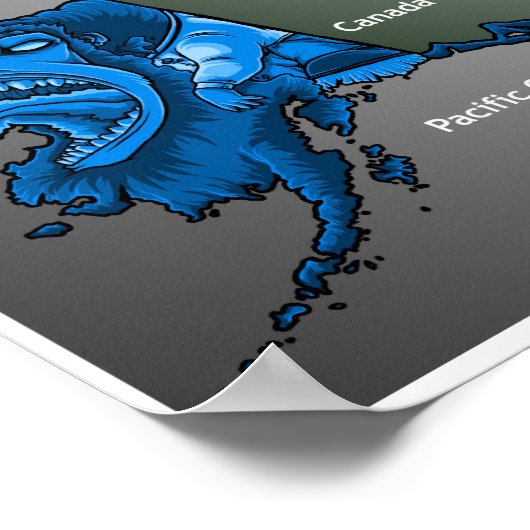 Poster Monstres USA (Coin)