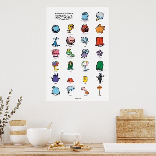 Poster Monstrosités absurdes (Cuisine)