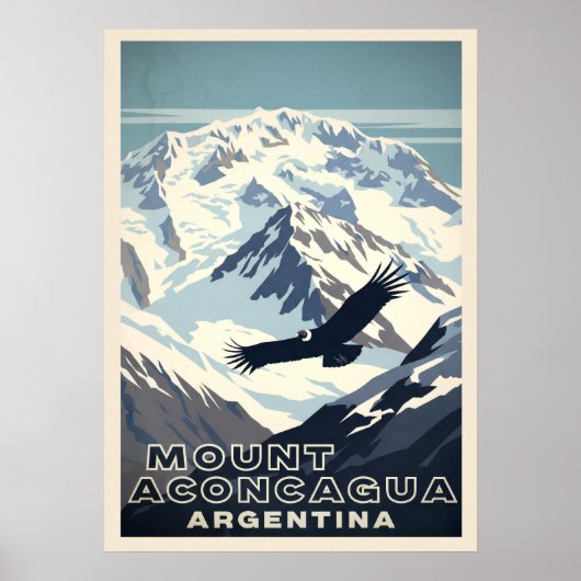 Poster Mont Aconcagua Argentina V02 (Devant)