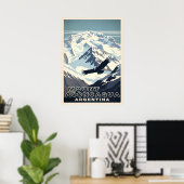 Poster Mont Aconcagua Argentina V02 (Bureau à domicile)