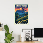 Poster Mont Agung Bali Indonésie V03 (Bureau à domicile)