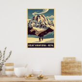 Poster Mont Annapurna Népal V04 (Cuisine)