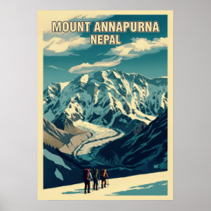 Poster Mont Annapurna Népal V05