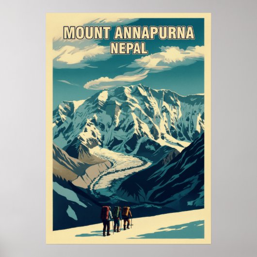 Poster Mont Annapurna Népal V05 (Devant)
