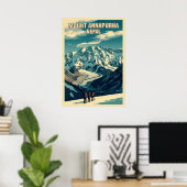 Poster Mont Annapurna Népal V05 (Bureau à domicile)