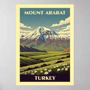 Poster Mont Ararat Turquie V02