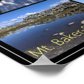 Poster Mont Baker-Snoqualmie Collage forestier national P (Coin)