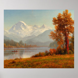 Poster Mont Baker, Washington, art raffiné,