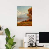 Poster Mont Baker, Washington, art raffiné, (Bureau à domicile)