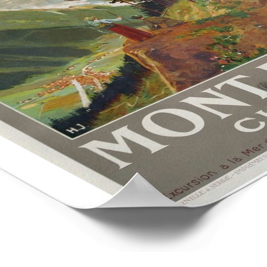 POSTER MONT BLANC (Coin)