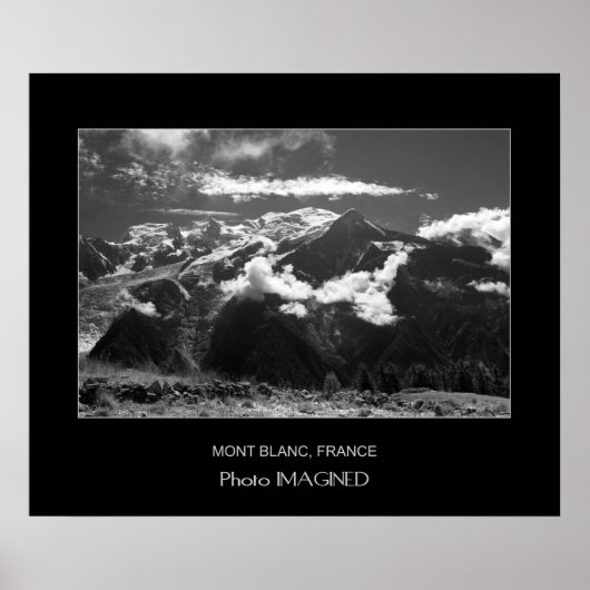 POSTER MONT BLANC, CHAMONIX, FRANCE (Devant)