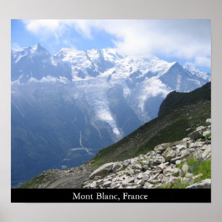 Poster Mont Blanc, France