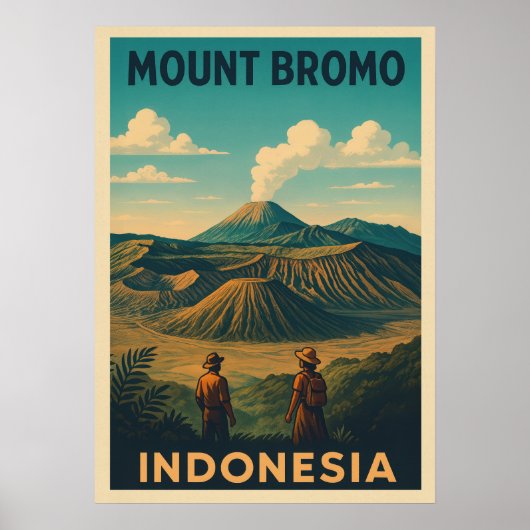 Poster Mont Bromo Indonésie V01 (Devant)