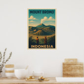 Poster Mont Bromo Indonésie V01 (Cuisine)