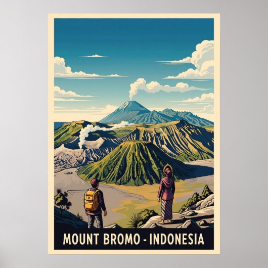 Poster Mont Bromo Indonésie V02 (Devant)
