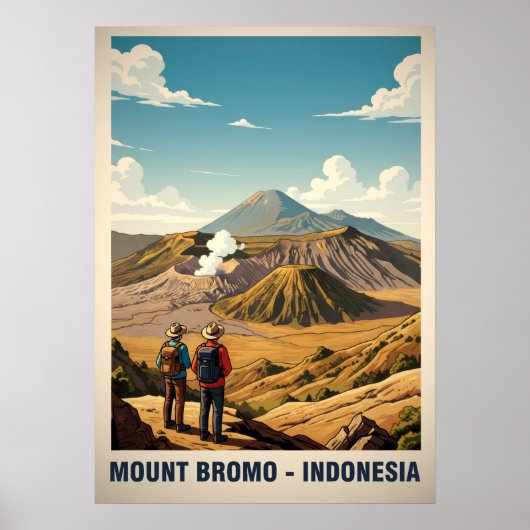 Poster Mont Bromo Indonésie V03 (Devant)