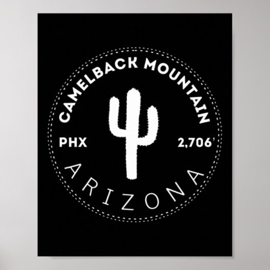 Poster Mont Camelback - Phoenix Arizona Escalade Et (Devant)