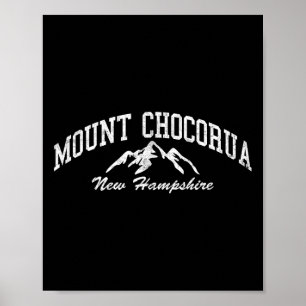 Poster Mont Chocorua New Hampshire Montagne Vintage