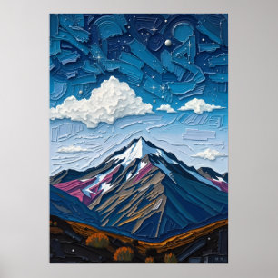 Poster Mont Cook - Majesté des Alpes du Sud