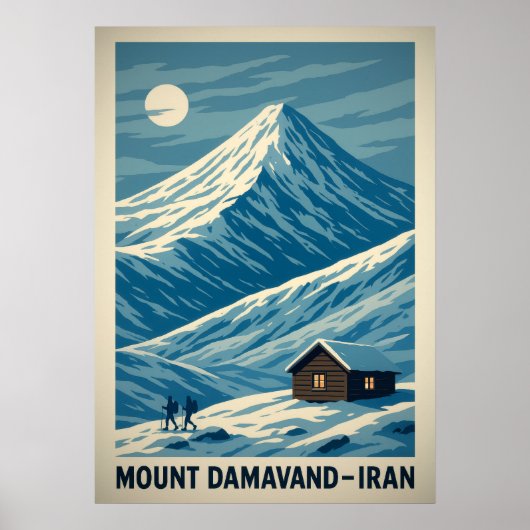 Poster Mont Damavand Iran V01 (Devant)