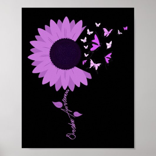 Poster Mont de sensibilisation à la surdose de papillon d (Devant)