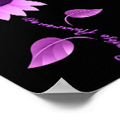 Poster Mont de sensibilisation à la surdose de papillon d (Coin)