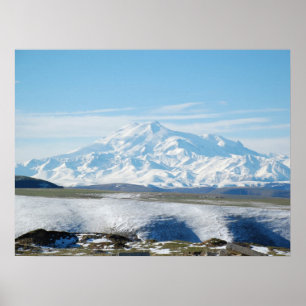 Poster Mont Elbrus (La plus haute montagne d'Europe)