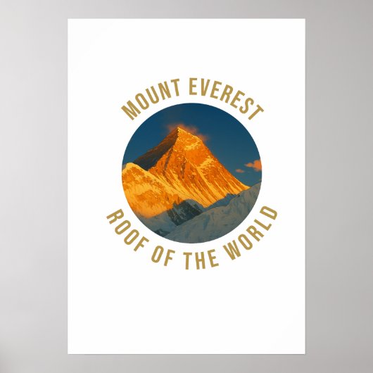 Poster Mont Everest Sagarmatha (Devant)