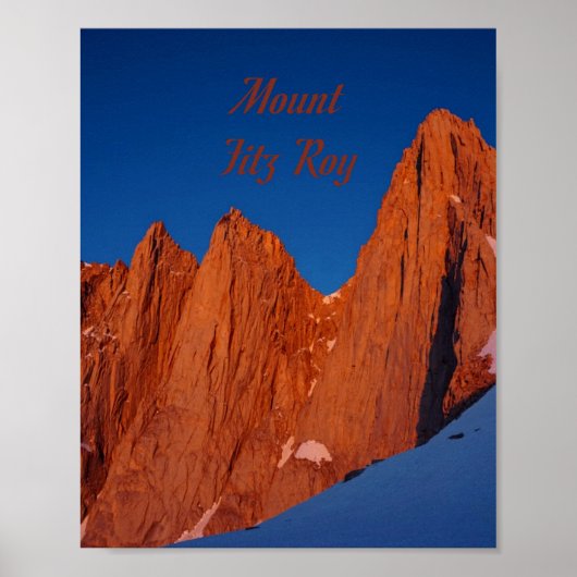 Poster Mont Fitz Roy (Devant)