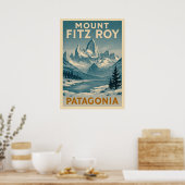 Poster Mont Fitz Roy Patagonie V02 (Cuisine)