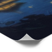 Poster mont fuji à la nuit étoilée (Coin)