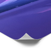 Poster Mont Fuji au-dessous de la lune (Coin)