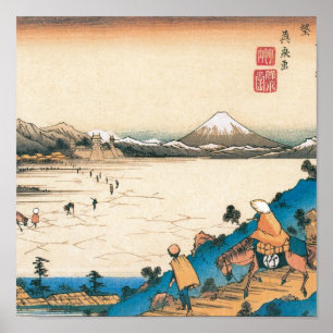 Poster Mont Fuji, Fuji-san. Japon. Vers 1800.