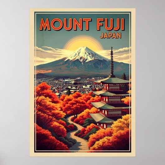 Poster Mont Fuji Japon V04 (Devant)