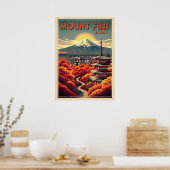 Poster Mont Fuji Japon V04 (Cuisine)