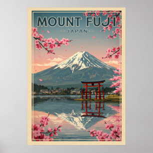 Poster Mont Fuji Japon V05