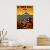 Poster Mont Fuji Japon V06 (Cuisine)