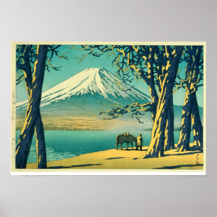 Poster Mont Fuji par une soirée d'automne, Hasui Kawase