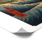 Poster Mont Fuji vintage (Coin)