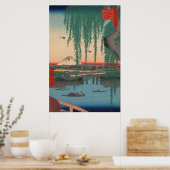 Poster Mont Fuji vintage (Cuisine)