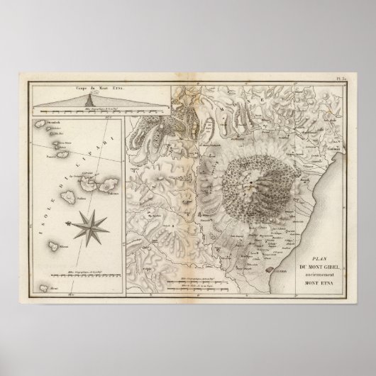 Poster Mont Gibel, Etna (Devant)