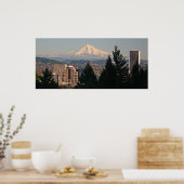 Poster Mont Hood du pont Vista en hiver (Cuisine)
