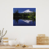 Poster Mont Hood et réflexion, Oregon (Cuisine)