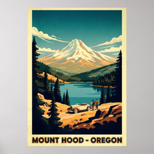 Poster Mont Hood Oregon V07 (Devant)