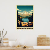 Poster Mont Hood Oregon V07 (Cuisine)