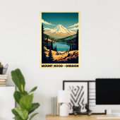 Poster Mont Hood Oregon V07 (Bureau à domicile)